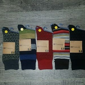 Tretorn 5 Pair Lot Wool Blend Socks